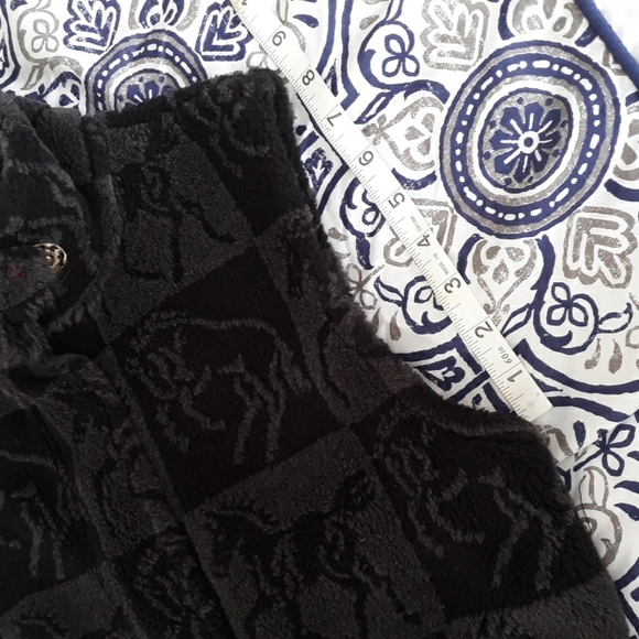 Kerrits Sz S Horse Patch Print Full Zip Equestrian Fleece Vest - Picture 7 of 17